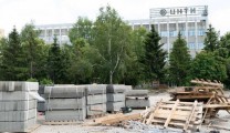 В Рязани проходит благоустройство ярмарочного пространства у ЦНТИ